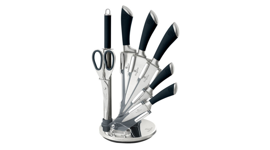 Berlinger Haus Infinity Collection 8 r�szes rozsdamentes ac�l k�sk�szlet �llv�nnyal